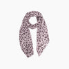 Sketched Leopard Print Lightweight Scarf in Dusty Pink