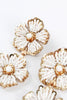 Double Drop Floral Beaded Earrings