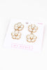 Double Drop Floral Beaded Earrings