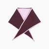 Contrast Trim Triangle Heavyweight Scarf in Berry/Pink