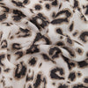 Sketched Leopard Print Lightweight Scarf in Cream
