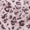 Sketched Leopard Print Lightweight Scarf in Dusty Pink