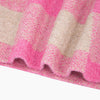 Check Triangle Heavyweight Scarf in Pink/Cream