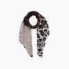 Leopard Print Lightweight Scarf in Brown