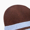 Martha Beanie Hat in Brown/Blue