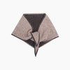 Contrast Trim Triangle Heavyweight Scarf in Beige/Brown