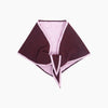 Contrast Trim Triangle Heavyweight Scarf in Berry/Pink