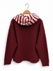 Knit Cardigan with Matching Striped Scarf – AP203