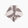 Striped Triangle Heavyweight Scarf in Brown/Beige