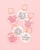 Acrylic keyring - no worries if not
