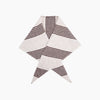 Striped Triangle Heavyweight Scarf in Brown/Beige
