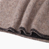 Contrast Trim Triangle Heavyweight Scarf in Beige/Brown