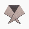 Contrast Trim Triangle Heavyweight Scarf in Beige/Brown