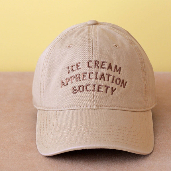 Ice Cream Appreciation Society - Cotton Baseball Cap - Butterscotch