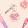 Acrylic keyring - ask me about my latest hobby - Hauslife