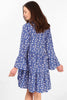 Alison Tiered Mini Dress - Blue, Spotted Daisy - Hauslife