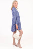 Alison Tiered Mini Dress - Blue, Spotted Daisy - Hauslife