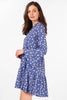 Alison Tiered Mini Dress - Blue, Spotted Daisy - Hauslife