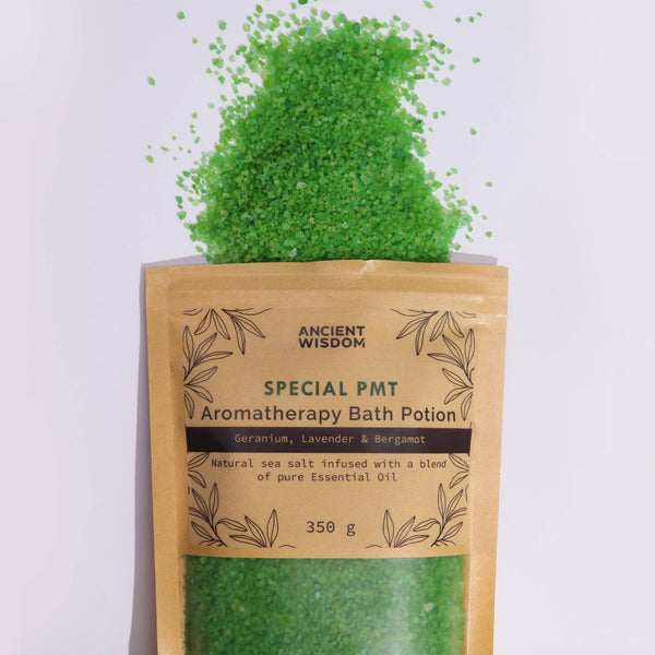 Aromatherapy Bath Potion – PMT Relief | Sea Salt & Essential Oils - Hauslife