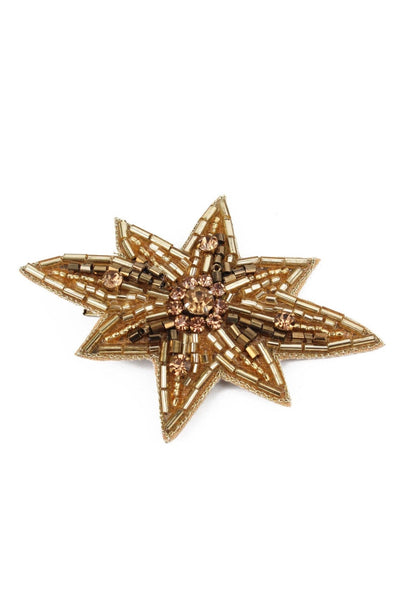 Beaded Gold Star Hair Clip - Hauslife