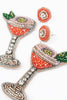 Beaded Passionfruit Martini Earrings - Hauslife