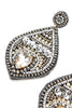 Beaded Silver Teardrop Earrings - Hauslife