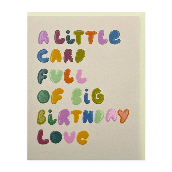 Big Birthday Love Card - Hauslife