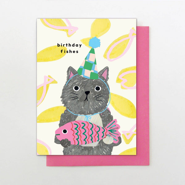 Birthday Fishes Cat Card - Hauslife