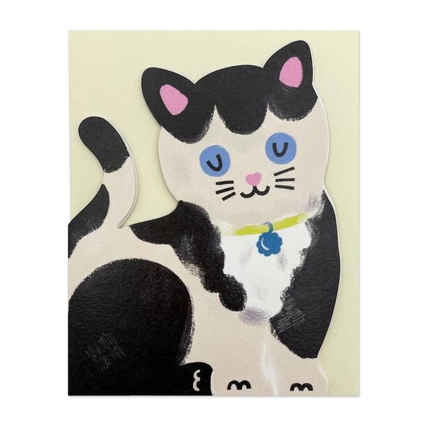 Black and White Kitten Card - Hauslife