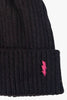 Black Fuchsia Lightning Bolt Embroidered Hat - Hauslife