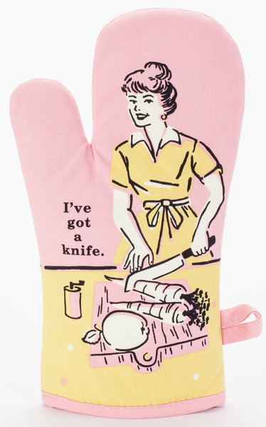 Blue Q I've Got A Knife Oven Mitt - Hauslife