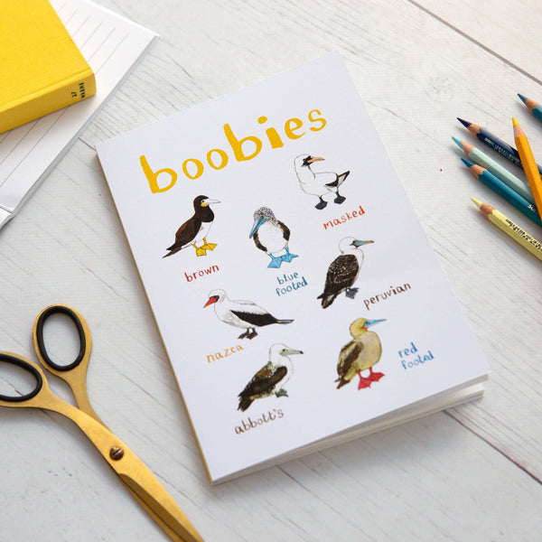 Boobies Recycled Notebook - A5 - Hauslife