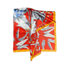 Botanic Floral Pattern Silk Touch Square Scarf - Hauslife