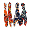 Botanic Floral Pattern Silk Touch Square Scarf - Hauslife