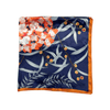 Botanic Floral Pattern Silk Touch Square Scarf - Hauslife