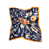 Botanic Floral Pattern Silk Touch Square Scarf - Hauslife