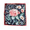 Botanic Floral Pattern Silk Touch Square Scarf - Hauslife