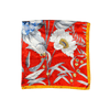 Botanic Floral Pattern Silk Touch Square Scarf - Hauslife