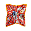 Botanic Floral Pattern Silk Touch Square Scarf - Hauslife