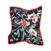 Botanic Floral Pattern Silk Touch Square Scarf - Hauslife