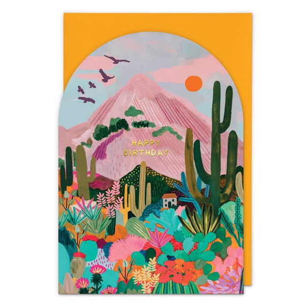 Cactus Mountain Greetings Card - Hauslife