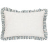 Carmon Stripe Ruffle Cushion - Blue - Hauslife