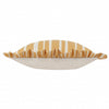 Carmon Stripe Ruffle Cushion - Ochre - Hauslife