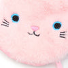 Cat face coin purse with zip Size : 9x8cm - Hauslife