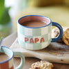 Ceramic Contrast Checkerboard Papa Mug - Hauslife