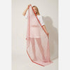 Chevron Print Lightweight Cotton Scarf in Pink - Hauslife