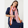 Chevron Print Lightweight Cotton Scarf in Pink - Hauslife