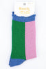 Colour Block Glitter Socks – Pink, Green & Blue - Hauslife