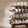 Connie Striped Ruffle Cushion Clay Pink - Hauslife