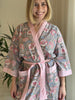 Cotton Kimono - Grey Carnations - Hauslife